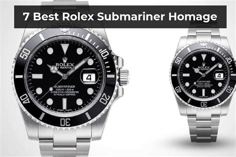 best rolex submariner look at like|best rolex submariner homage watches.